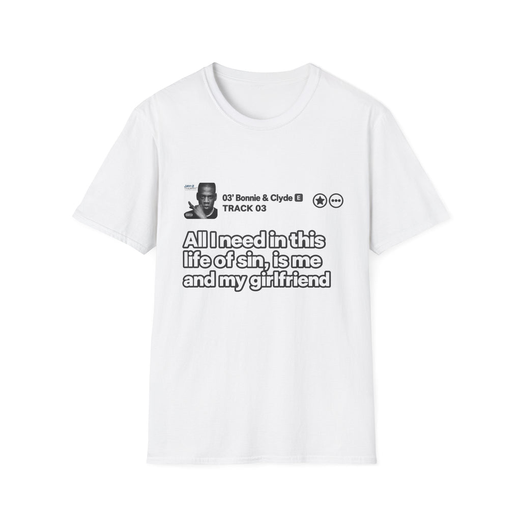 All I Need in This Life of Sin Is Me and My Girlfriend - Retro Track Graphic Tee
