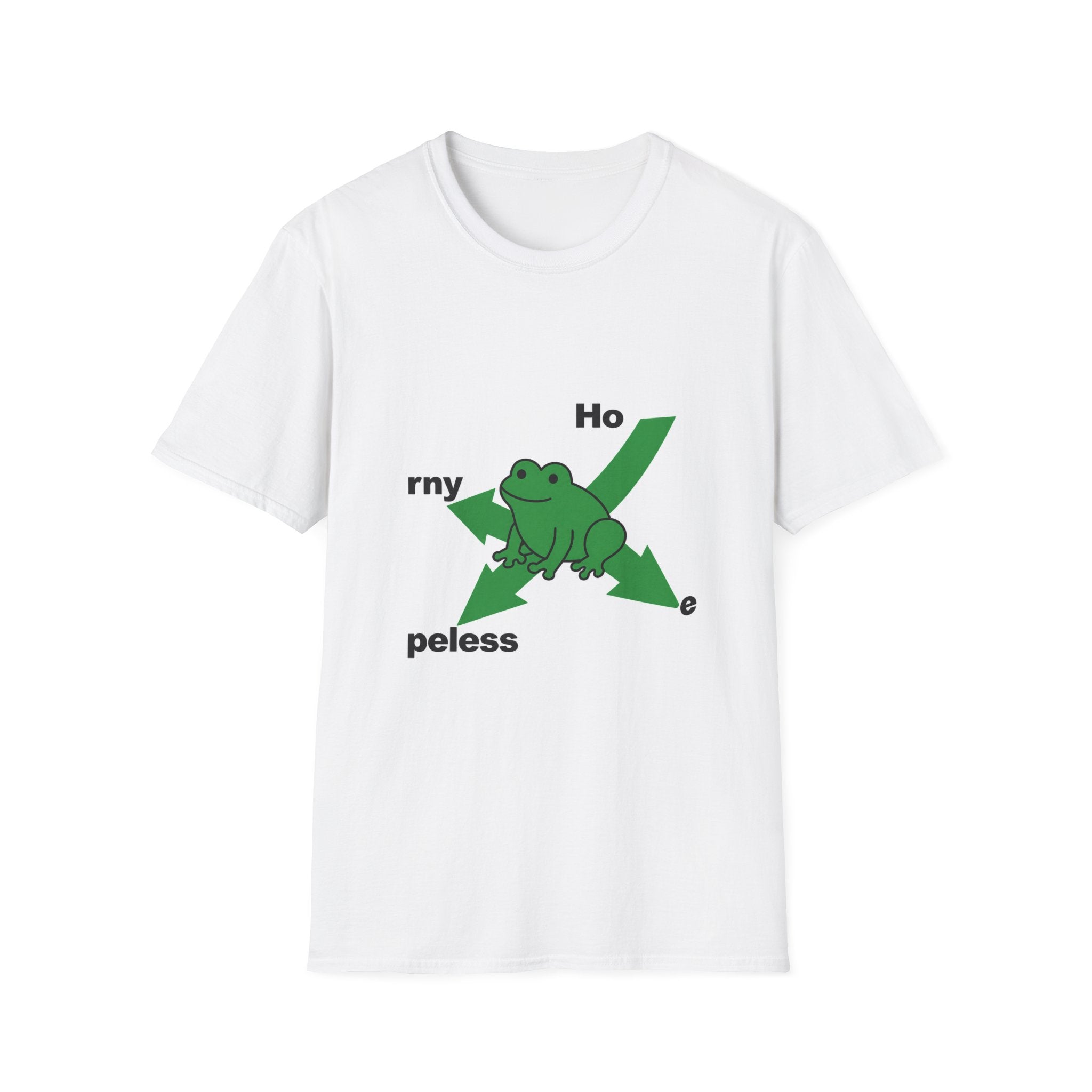 T‑Shirt — Funny Frog "Horny Ho my peless" Graphic Tee