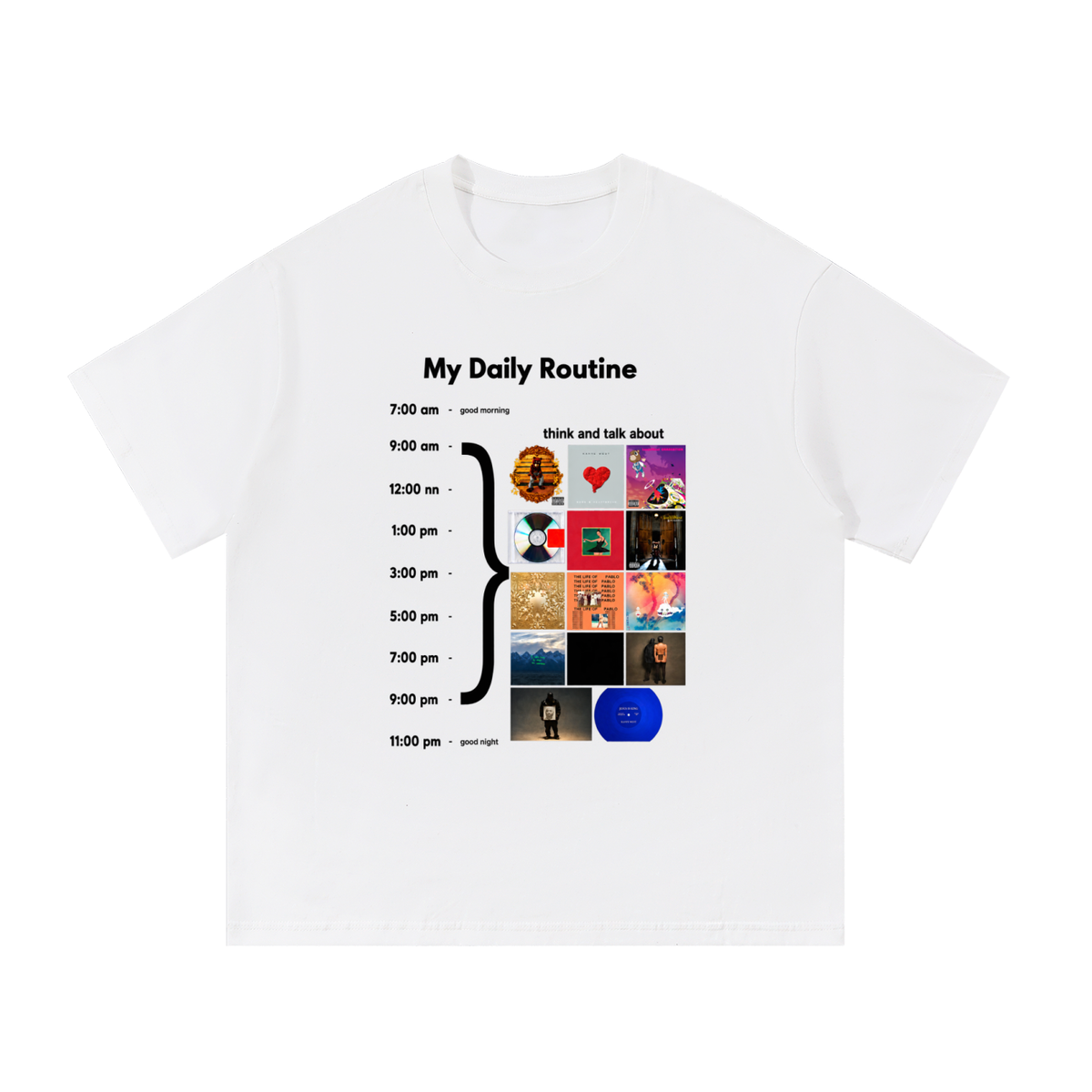 unisex,whitetee,music