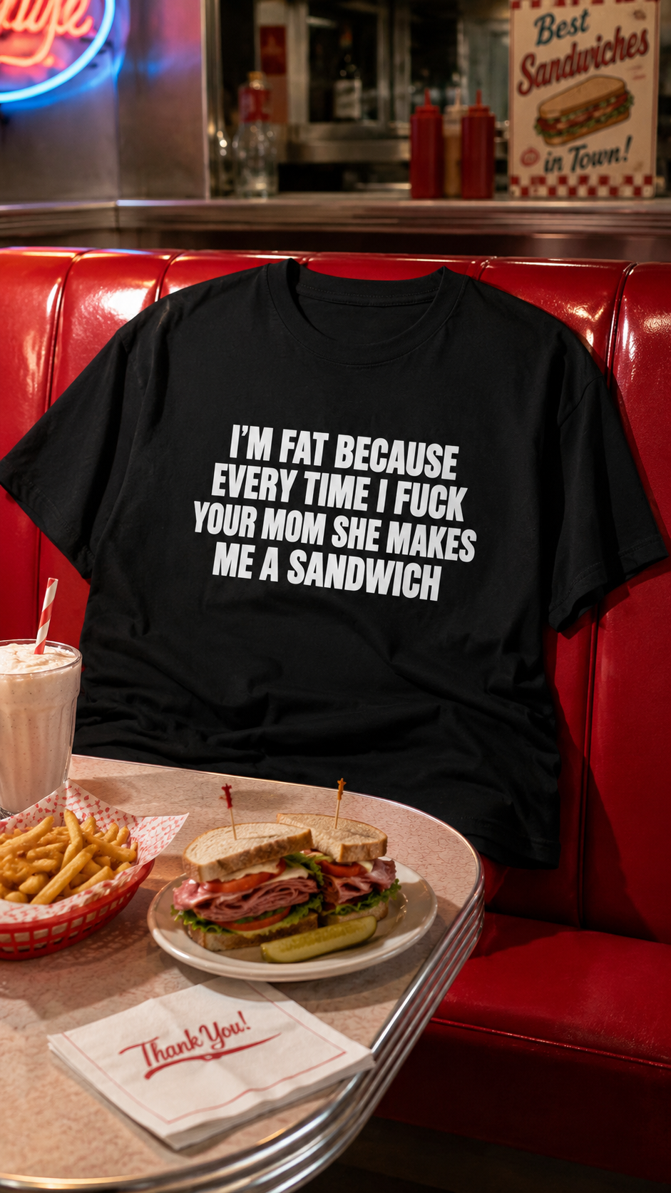 Am fat because - Essential Cotton T-Shirt