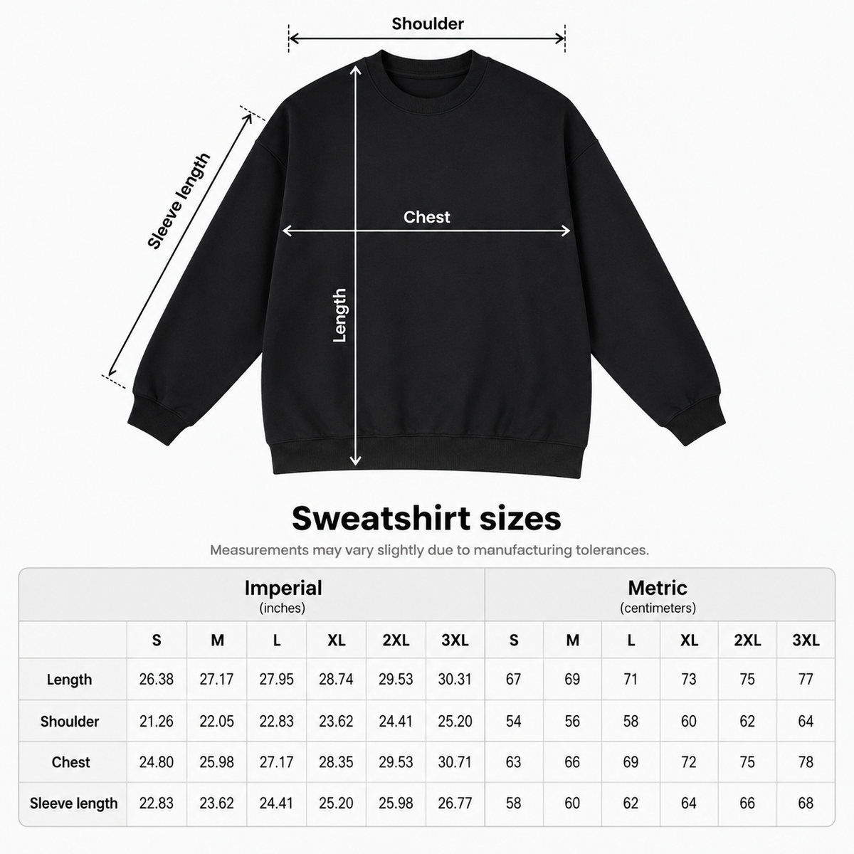Think Diffrent Think Ye - Oversized Drop Shoulder Crewneck Sweatshirt